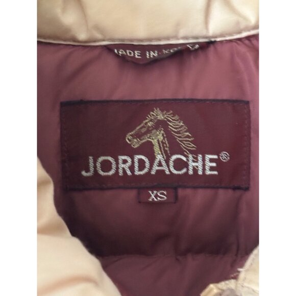 Vintage Jordache Puffer Down Jacket Duck & Fowl Feathers Embroidered Birds  XS - Picture 3 of 13